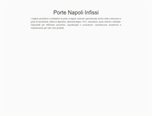 Tablet Screenshot of portenapoli.com